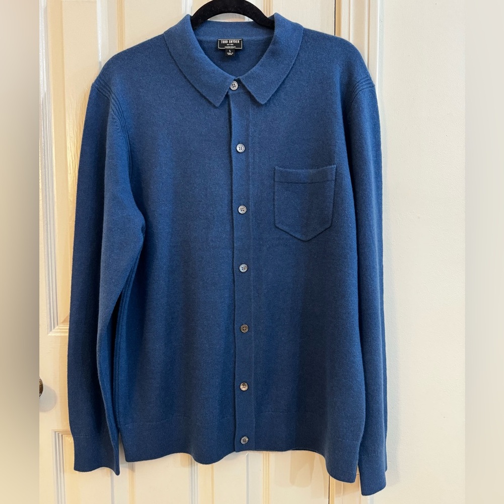 Todd Snyder Cashmere Cardigan Blue L